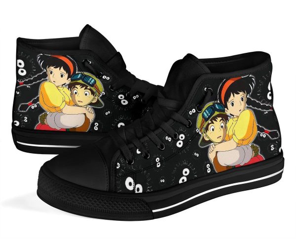 Sheeta &Amp; Pazu Sneakers Castle In The Sky High Top Shoes Ghibli Fan