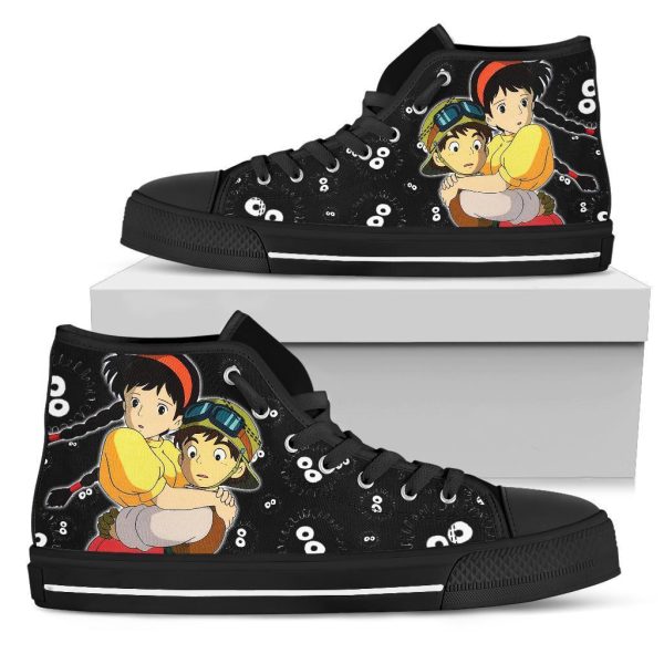 Sheeta &Amp; Pazu Sneakers Castle In The Sky High Top Shoes Ghibli Fan