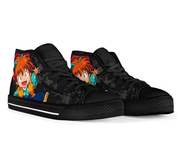 Shippo Inuyasha Sneakers Anime High Top Shoes Custom Pt20