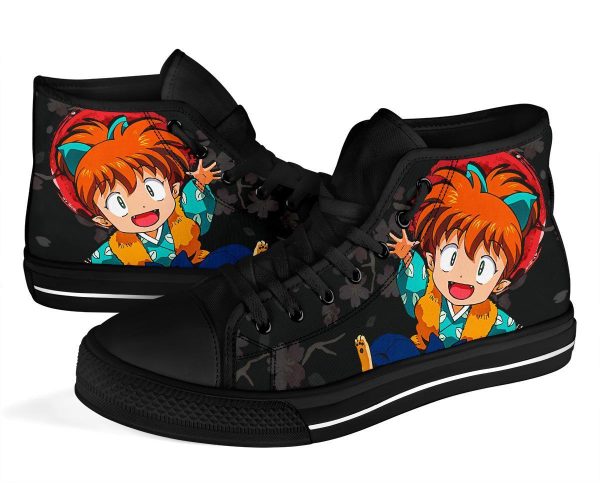 Shippo Inuyasha Sneakers Anime High Top Shoes Custom Pt20