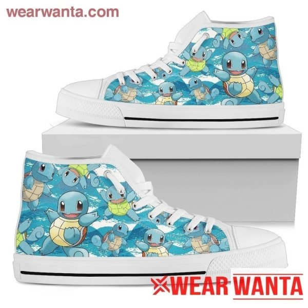 Squirtle Shoes High Top For Poke Custom Idea