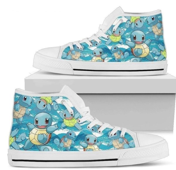 Squirtle Shoes High Top For Poke Custom Idea