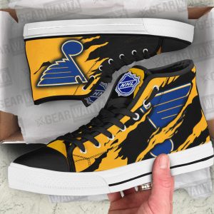 St. Louis Blues Shoes Custom High Top Sneakers For Fans
