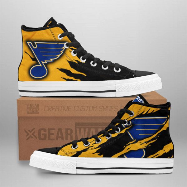 St. Louis Blues Shoes Custom High Top Sneakers For Fans