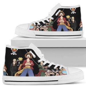 Straw Hat Crews One Piece Anime High Top Shoes NH10