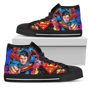 Superman Comic High Top Shoes Custom Idea
