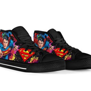 Superman Comic High Top Shoes Custom Idea