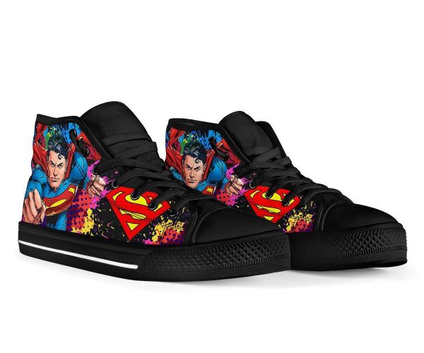 Superman Comic High Top Shoes Custom Idea