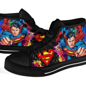 Superman Comic High Top Shoes Custom Idea