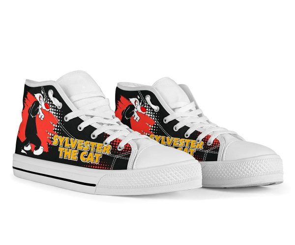 Sylvester The Cat High Top Shoes Looney Tunes Fan