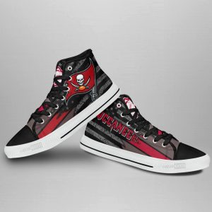 Tampa Bay Buccaneers High Top Shoes Custom American Flag Sneakers