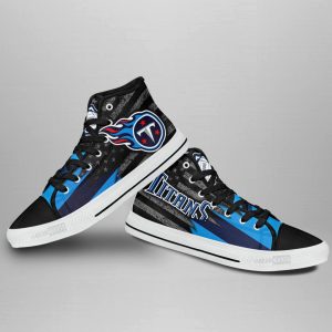 Tennessee Titans High Top Shoes Custom American Flag Sneakers