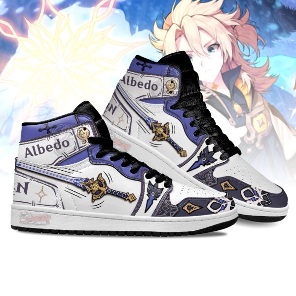 albedo cinnabar spindle genshin impact j1 shoes custom for fans sneakers mn131p10w Gearsnkrs