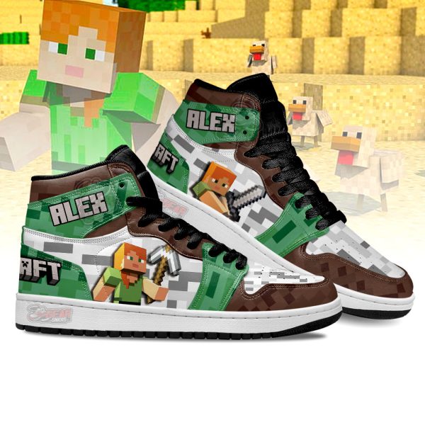 alex minecraft j1 shoes custom for fans sneakers mn13e3fwt Gearsnkrs