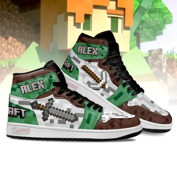 alex weapon minecraft j1 shoes custom for fans sneakers mn13a3agj Gearsnkrs