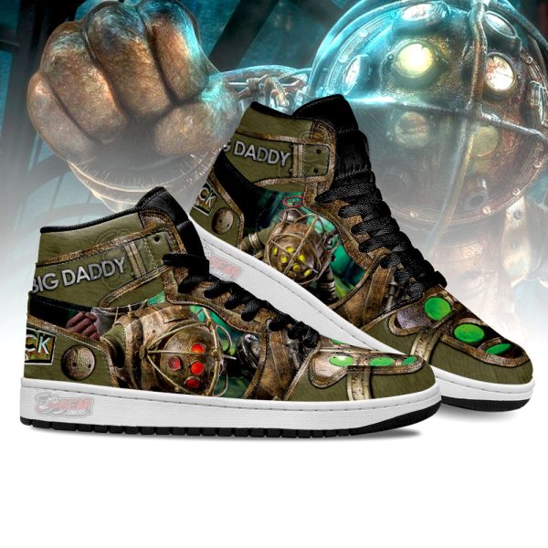 big daddy bioshock j1 shoes custom for fans sneakers mn14bsebr Gearsnkrs
