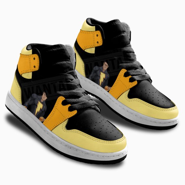 black adam superhero kid sneakers custom for kids1nsfy Gearsnkrs
