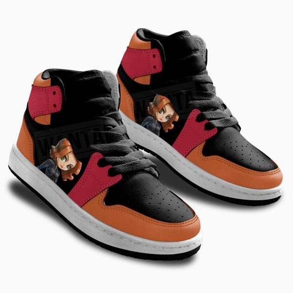 black widow superhero kid sneakers custom for kids2bwbc Gearsnkrs
