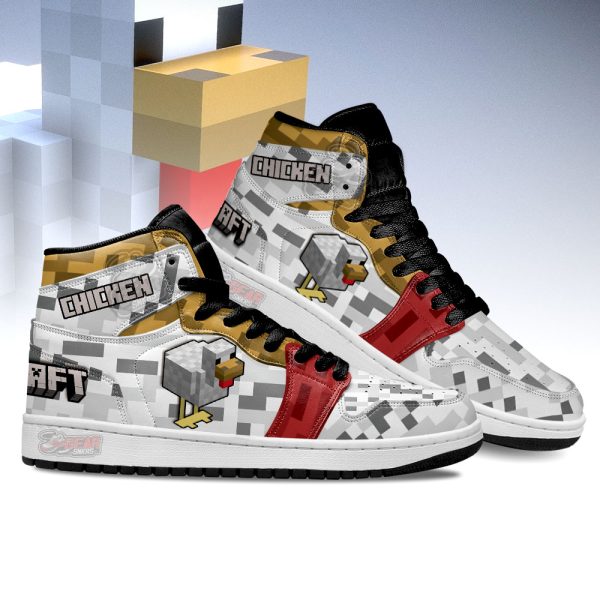 chicken minecraft j1 shoes custom for fans sneakers Gearsnkrs