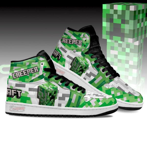 creeper minecraft j1 shoes custom for fans sneakers mn1323fl2 Gearsnkrs