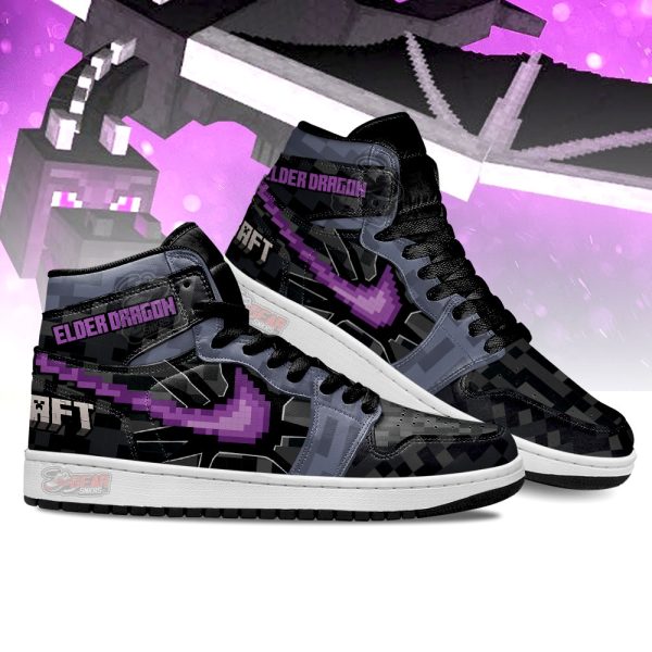 elder dragon swoosh minecraft j1 shoes custom for fans sneakers mn133twfh Gearsnkrs