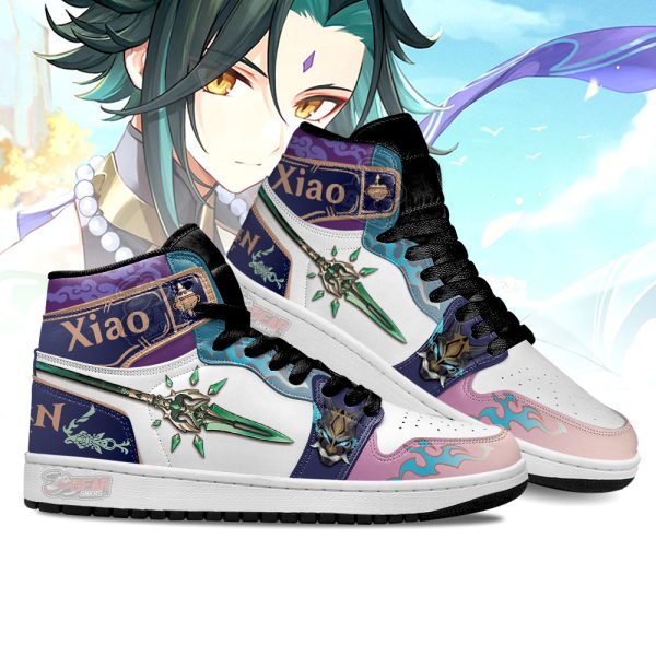 xiao weapon genshin impact j1 shoes custom for fans sneakers mn13skcod Gearsnkrs