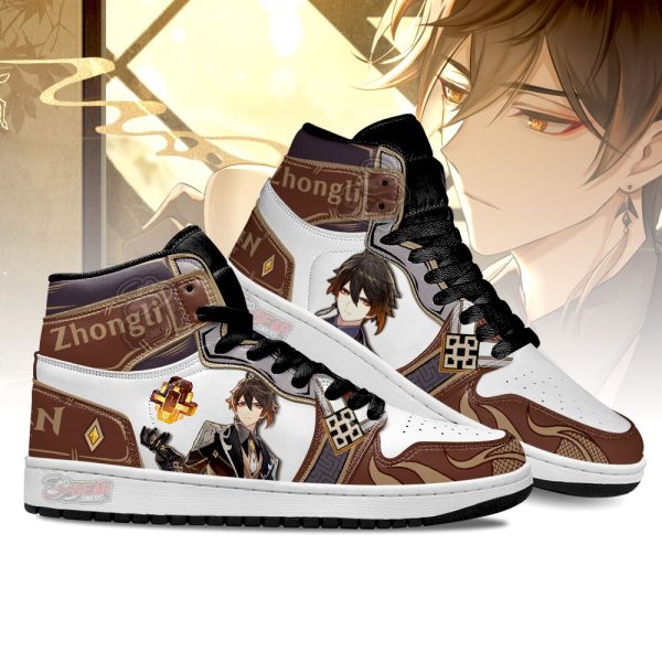 zhongli genshin impact j1 shoes custom for fans sneakers mn13jhfef Gearsnkrs