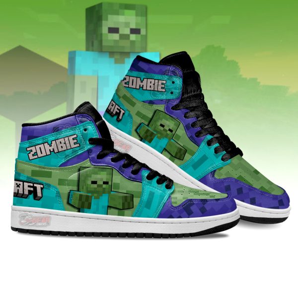 zombie minecraft j1 shoes custom for fans sneakers mn13numiy Gearsnkrs