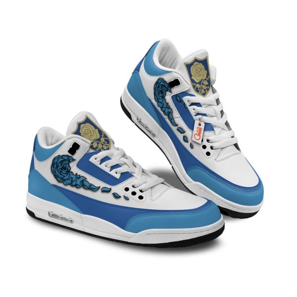 blue rose air j3 sneakers custom anime Gearsnkrs