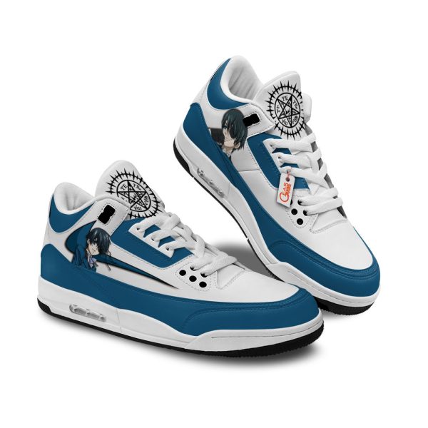 ciel phantomhive air j3 sneakers custom anime mspgn Gearsnkrs