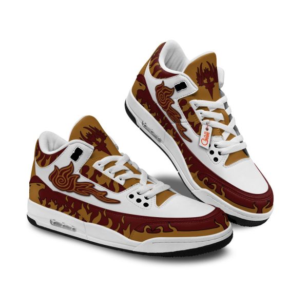 fire nation air j3 sneakers custom anime Gearsnkrs