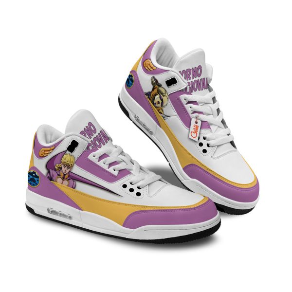 giorno giovanna sneakers air j3 custom shoes Gearsnkrs
