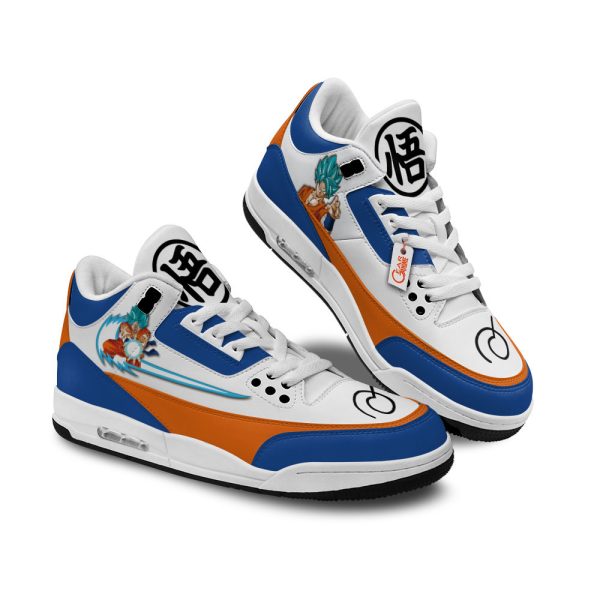 goku blue air j3 sneakers custom anime 9on38 Gearsnkrs
