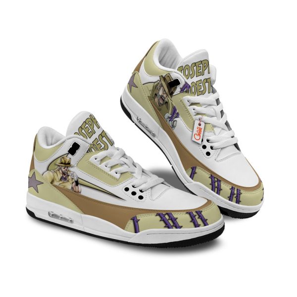 joseph joestar old sneakers air j3 custom shoes mamfw Gearsnkrs