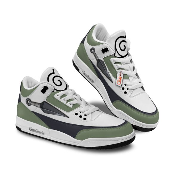 konoha shuriken air j3 sneakers custom anime akizg Gearsnkrs