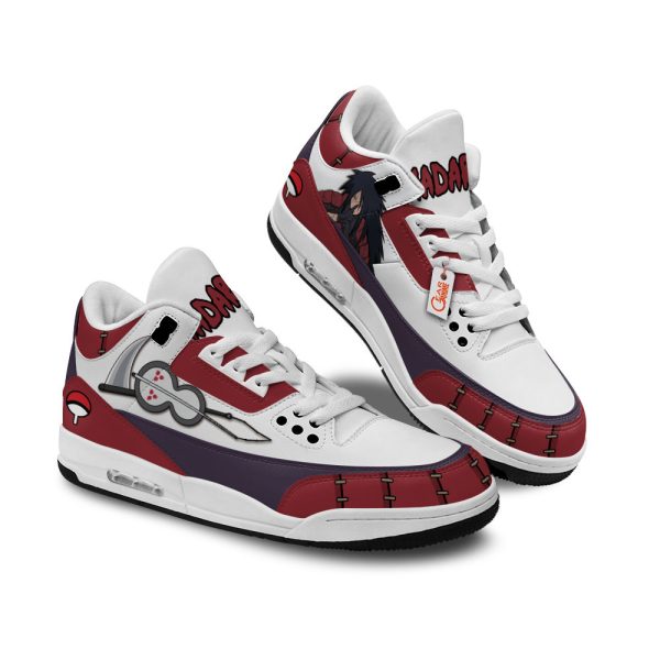 madara uchiha air j3 sneakers custom anime Gearsnkrs