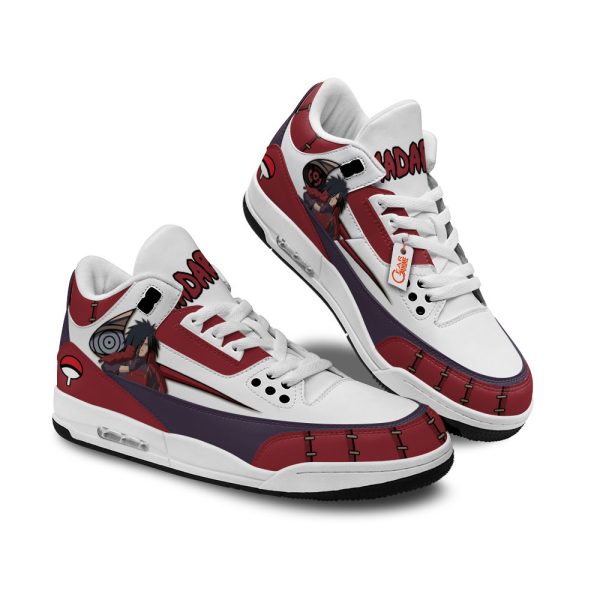 madara uchiha sharingan air j3 sneakers custom anime Gearsnkrs