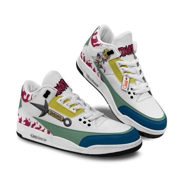 minato namikaze air j3 sneakers custom anime Gearsnkrs