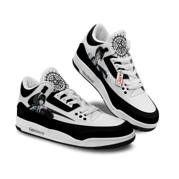 sebastian michaelis air j3 sneakers custom anime Gearsnkrs