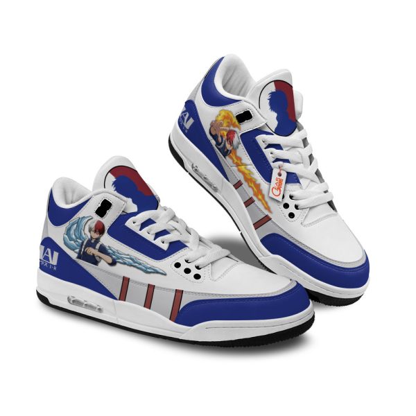 shoto todoroki air j3 sneakers custom anime iivvf Gearsnkrs