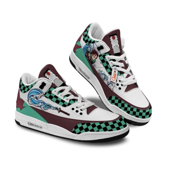 tanjro water breathing air j3 sneakers custom anime vlrrf Gearsnkrs