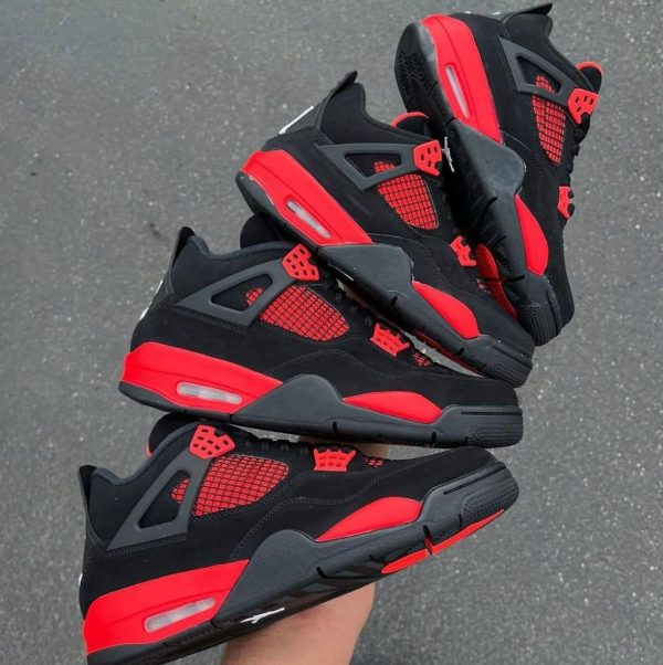 jordan 4 retro red thunder aqydk Gearsnkrs